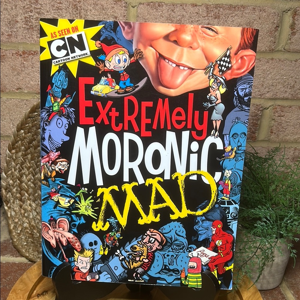 Cartoon Network Extremely Moronic MAD Poster - Red, Blue, Yellow
